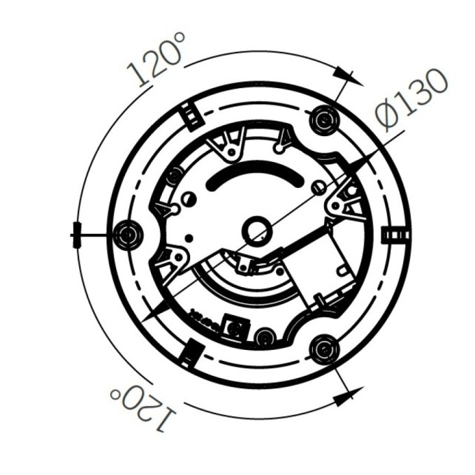 Girofar Inalt Rotativ cu prindere in 3 puncte - Bec auto H1